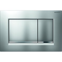 Immagine di Geberit placca di comando sigma30 per risciacquo a due quantità finitura cromo satinato/lucido 115.883.KN.1