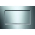 Immagine di Geberit SIGMA10 placca di comando per risciacquo con possibilità d'interruzione, avvitabile, placca e tasto finitura cromo, profili design finitura cromo spazzolato 115.893.KY.1