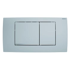 Immagine di Geberit placca di comando twinline 30 per risciacquo a due quantità, finitura cromo satinato/lucido 115.899.KN.1