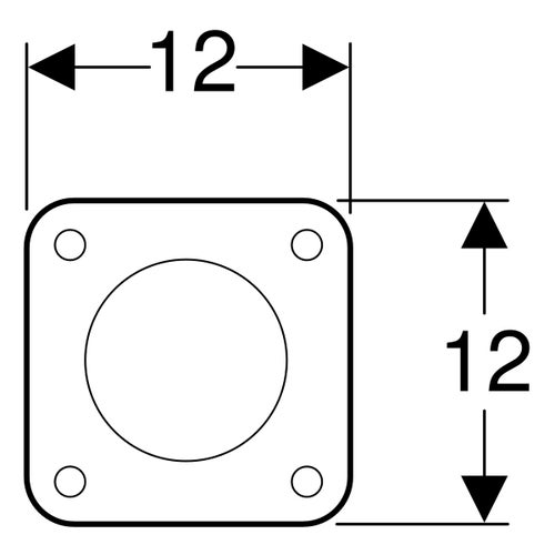 Immagine di Geberit comando per wc con azionamento pneumatico del risciacquo, risciacquo ad una quantità, pulsante a pedale per pavimento 115.939.00.1