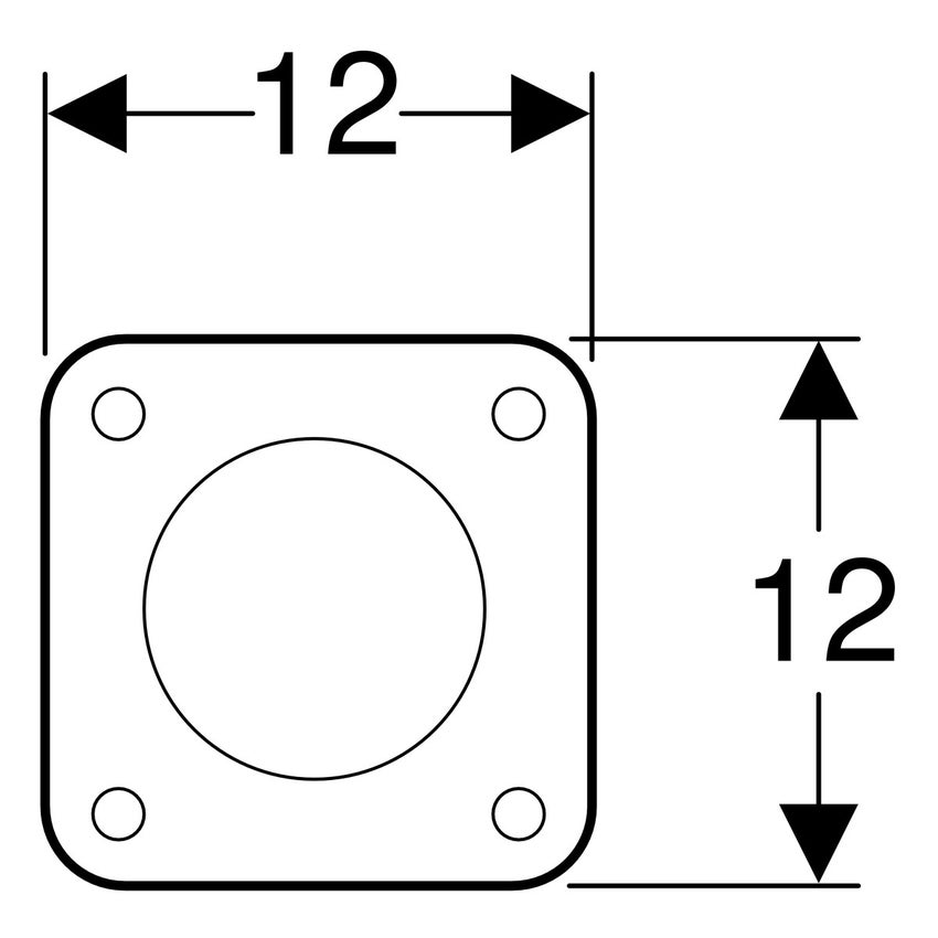 Immagine di Geberit comando per wc con azionamento pneumatico del risciacquo, risciacquo ad una quantità, pulsante a pedale per pavimento 115.994.00.1