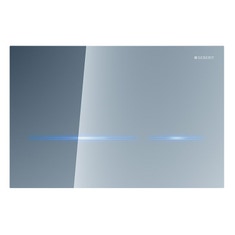 Immagine di Geberit comando per wc con azionamento elettronico del risciacquo, funzionamento a rete, risciacquo a due quantità, placca di comando sigma80, senza contatto finitura a specchio 116.092.SM.1