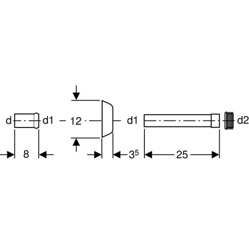 Immagine di Geberit kit cannotto con rosone colore bianco  118.221.11.1