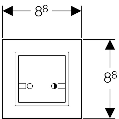 Immagine di Geberit tasto radiocomando per azionamenti elettronici del risciacquo 241.568.00.1