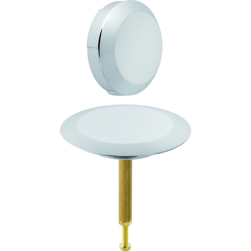 Immagine di Geberit accessori di completamento d52, per sifone per vasca da bagno con azionamento a rotazione colore bianco 150.221.11.1