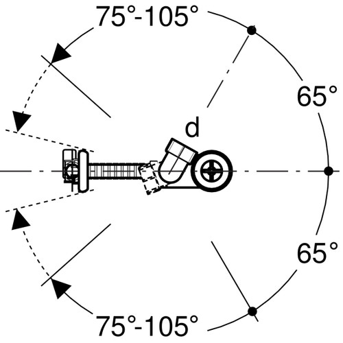 Immagine di Geberit sifone per vasca da bagno con azionamento a rotazione, d52, lunghezza 28 cm, con accessori di completamento e prolunga verticale, principio controflusso finitura cromato lucido 150.605.21.2