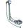 Geberit sifone per vasca da bagno con azionamento a rotazione ed erogazione al troppopieno, d52, lunghezza 28 cm, principio controflusso 150.704.00.2
