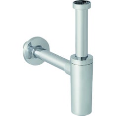 Immagine di Geberit sifone con tubo ad immersione per lavabo, scarico orizzontale diametro 32 mm, finitura cromo 151.034.21.1