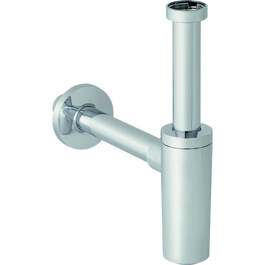 Immagine di Geberit sifone con tubo ad immersione per lavabo, scarico orizzontale diametro 40 mm, finitura cromo 151.035.21.1