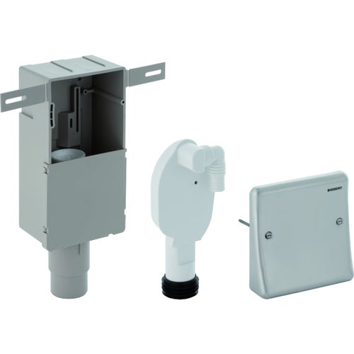 Immagine di Geberit sifone da incasso per apparecchi, con un allacciamento, scatola da incasso e placca di copertura 152.232.00.1