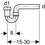 Immagine di Geberit sifone curvo per lavello colore bianco 152.418.11.1