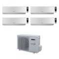 Immagine di Aermec SLG R32 Climatizzatore quadri split inverter | unità esterna 8 kW unità interne 9000+9000+9000+9000 BTU MLG840+4xSLG250W
