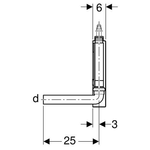 Immagine di Geberit sifone esterno per apparecchi, con copertura colore bianco 152.768.11.1