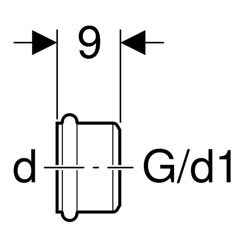 Immagine di Geberit manicotto per brasatura con o-ring 159.622.00.1