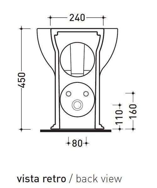 Immagine di Flaminia MADRE bidet back to wall monoforo, con troppopieno, colore bianco latte finitura opaco MA217LAT