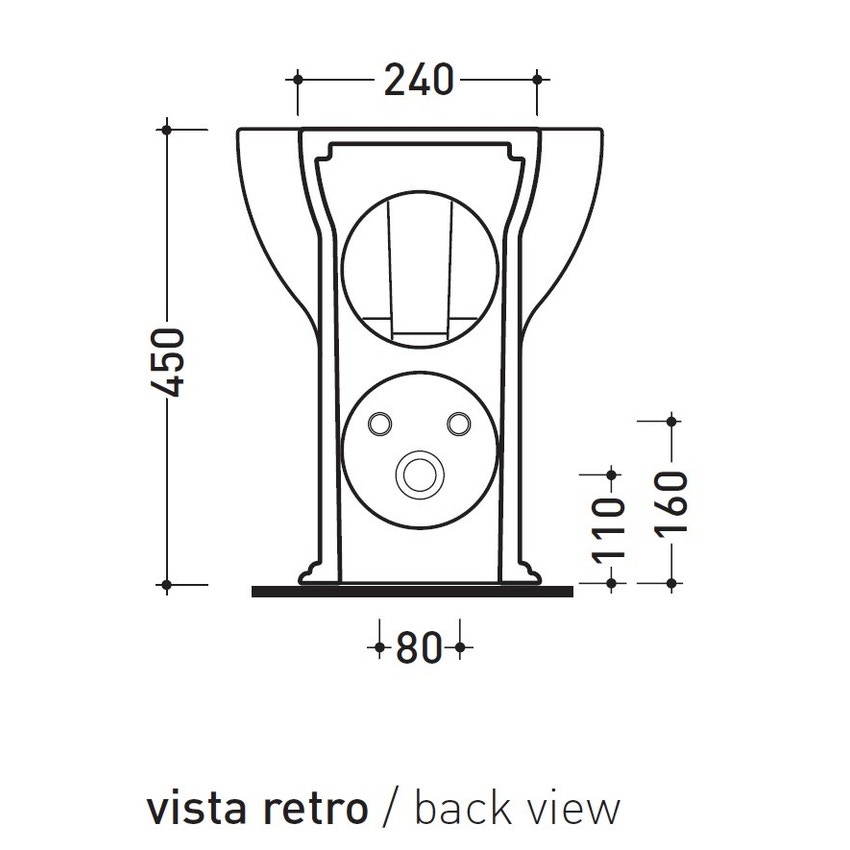 Immagine di Flaminia MADRE bidet back to wall monoforo, con troppopieno, colore bianco latte finitura opaco MA217LAT