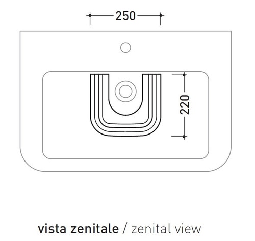 Immagine di Flaminia MADRE colonna in ceramica per lavabi, colore bianco finitura lucido MACOL