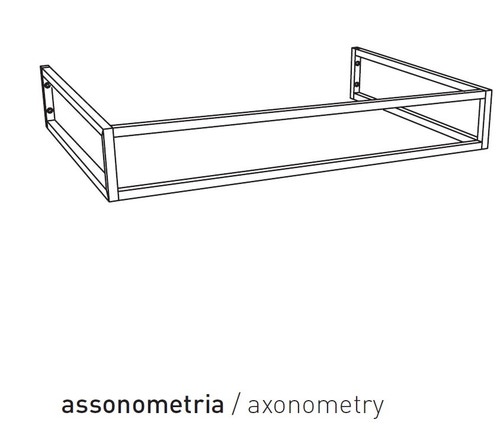 Immagine di Flaminia BLOOM struttura sospesa in metallo per consolle bloom 85, finitura cromo BM85S