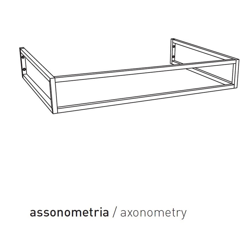 Immagine di Flaminia BLOOM struttura sospesa in metallo per consolle bloom 85, finitura cromo BM85S