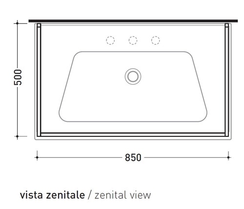 Immagine di Flaminia BLOOM struttura sospesa in metallo per consolle bloom 85, finitura cromo BM85S