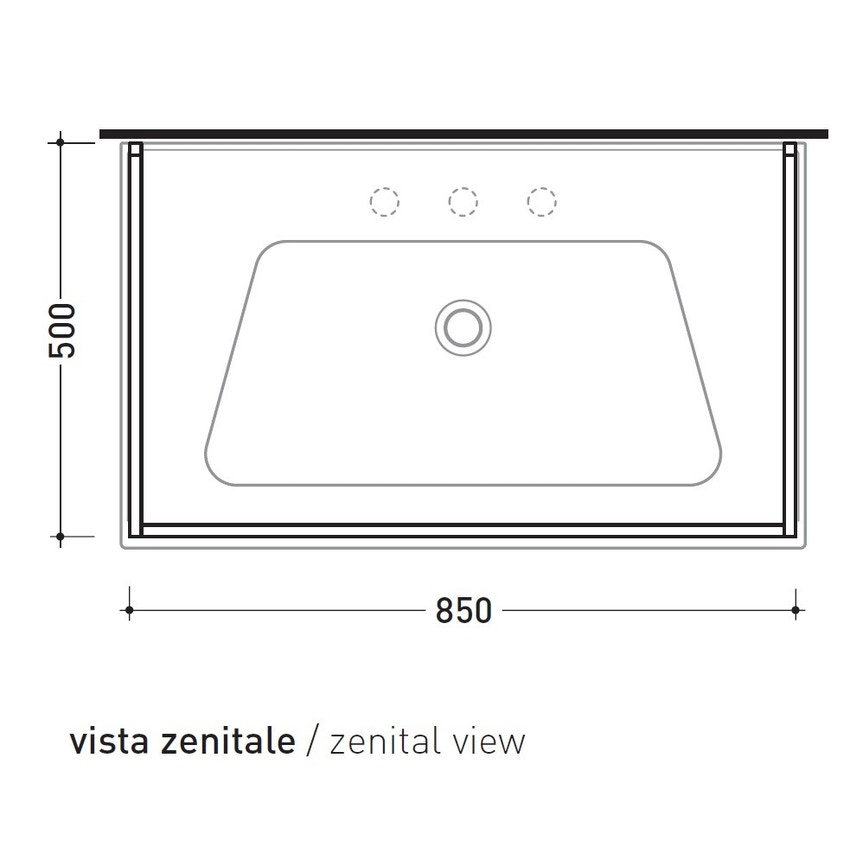 Immagine di Flaminia BLOOM struttura sospesa in metallo per consolle bloom 85, finitura cromo BM85S