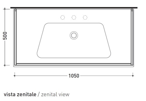 Immagine di Flaminia BLOOM struttura sospesa in metallo per consolle bloom 105, finitura cromo BM105S