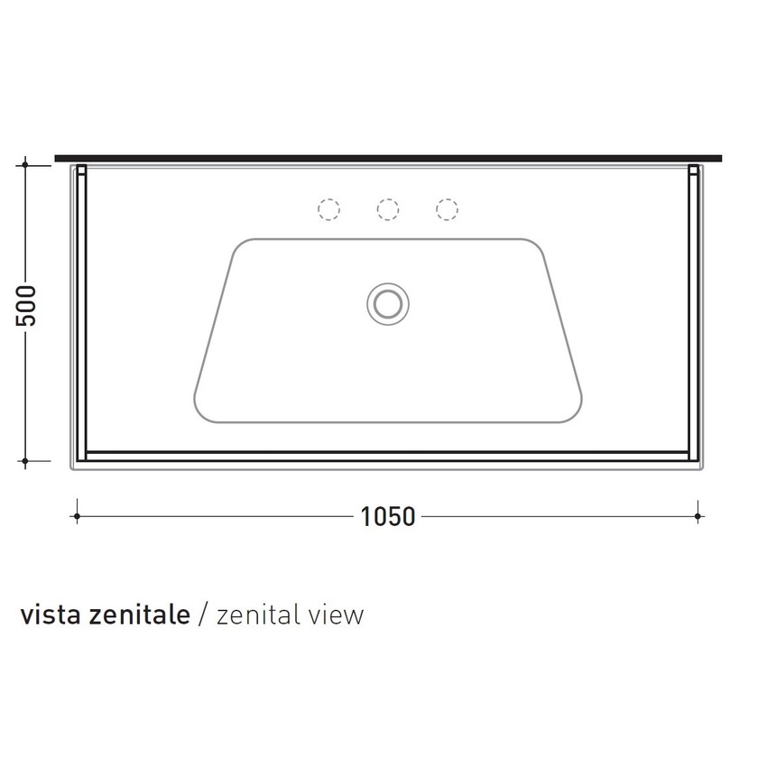 Immagine di Flaminia BLOOM struttura sospesa in metallo per consolle bloom 105, finitura cromo BM105S