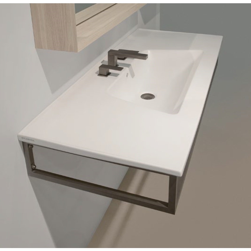 Immagine di Flaminia BLOOM struttura sospesa in metallo per consolle bloom 120, finitura cromo BM120S