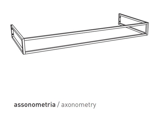 Immagine di Flaminia BLOOM struttura sospesa in metallo per consolle bloom 120, finitura cromo BM120S