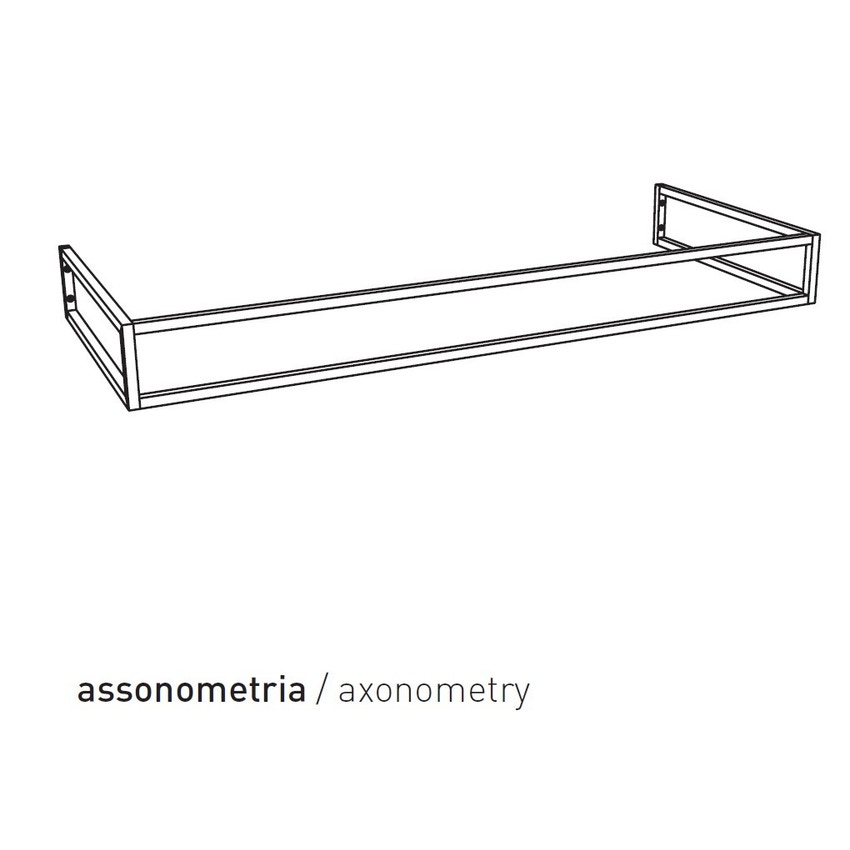 Immagine di Flaminia BLOOM struttura sospesa in metallo per consolle bloom 120, finitura cromo BM120S