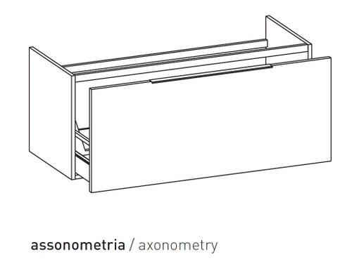 Flaminia BX211RARL BOX pensile sospeso 1 anta, L.35 P.21 H.112,5