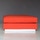 Mussi FLASH pouf letto 95x95cm in tessuto arancio FLAS-95-M26