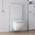 Geberit MONOLITH PLUS modulo sanitario per WC sospeso 114 cm, colore vetro bianco 131.231.SI.5