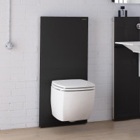 Immagine di Geberit MONOLITH PLUS modulo sanitario per WC sospeso 114 cm, colore vetro nero 131.231.SJ.5