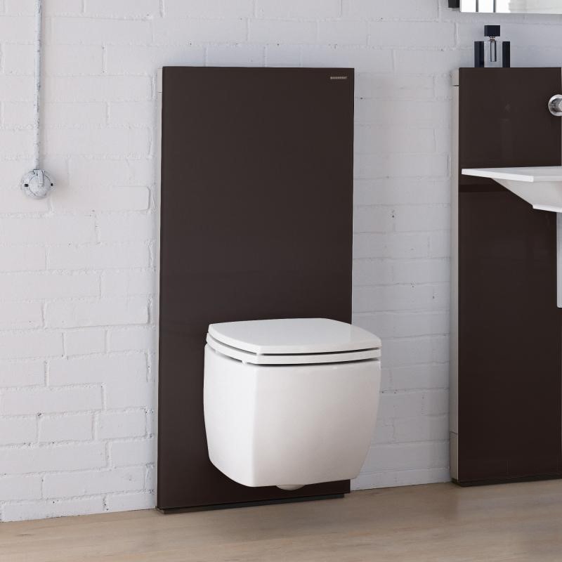 Immagine di Geberit MONOLITH PLUS modulo sanitario per WC sospeso 114 cm, colore vetro terra d'ombra 131.231.SQ.5