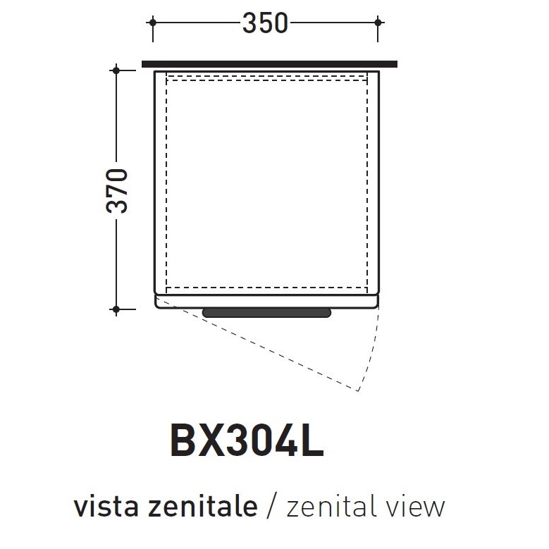 Flaminia BX304LOJB BOX armadio sospeso, 2 ante, L.35 P.37 H.162,5