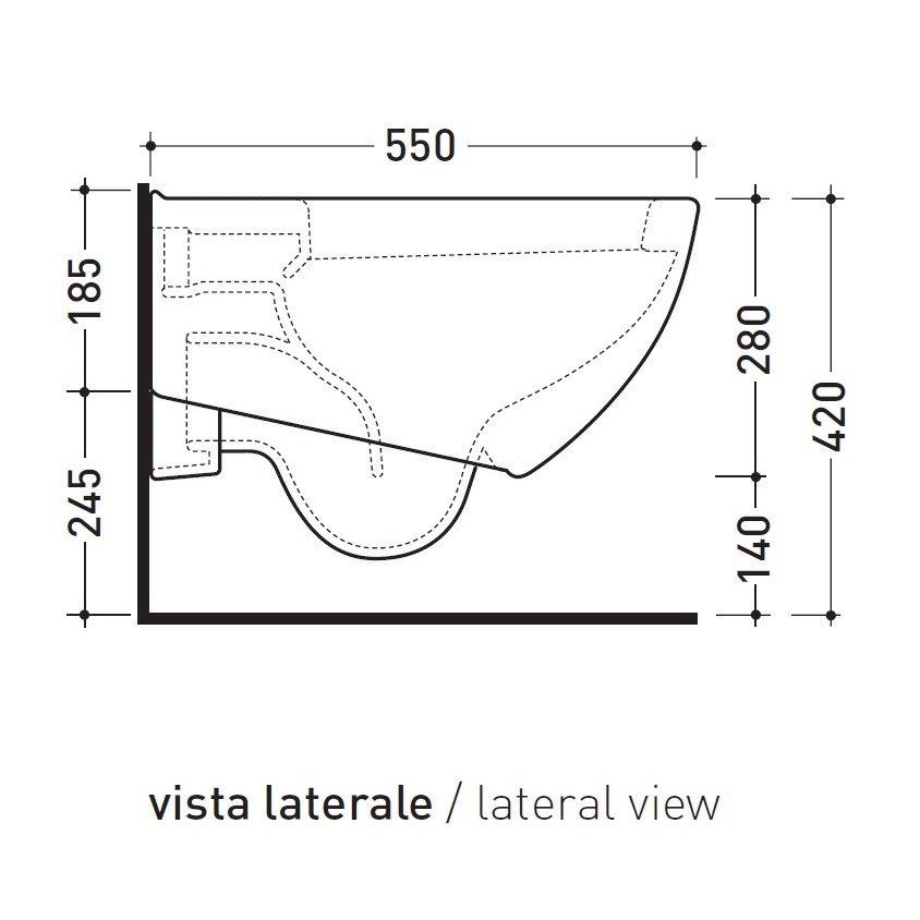 Immagine di Flaminia SPIN vaso sospeso, bianco 5085