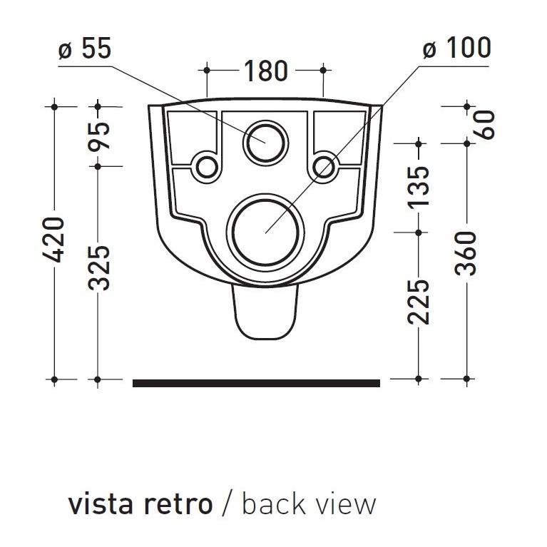 Immagine di Flaminia SPIN vaso sospeso, bianco 5085