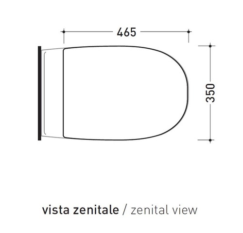 Immagine di Flaminia SPIN coprivaso avvolgente in termoindurente, bianco 5085CW02