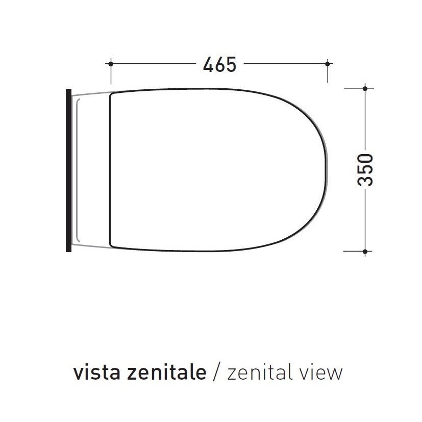 Immagine di Flaminia SPIN coprivaso avvolgente in termoindurente, bianco 5085CW02