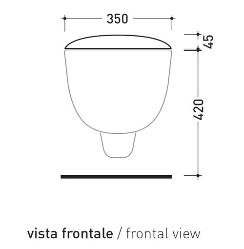 Immagine di Flaminia SPIN coprivaso avvolgente in termoindurente, bianco 5085CW02