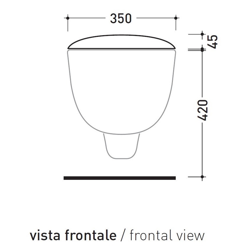 Immagine di Flaminia SPIN coprivaso avvolgente in termoindurente, bianco 5085CW02