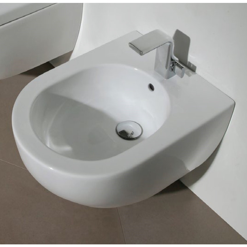 Immagine di Flaminia MINIAPP bidet sospeso monoforo, colore bianco latte finitura opaco AP219LAT