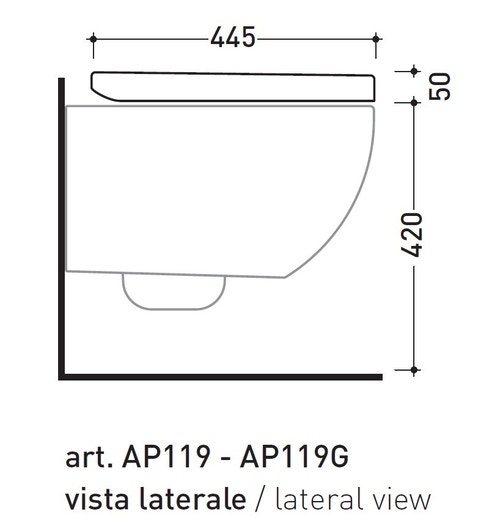Immagine di Flaminia APP coprivaso avvolgente in termoindurente BIANCO LATTE finitura OPACO a discesa rallentata con cerniere a sgancio rapido  QKCW03-LAT-O