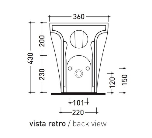 Immagine di Flaminia APP bidet back to wall monoforo, colore avana finitura lucido AP217AV