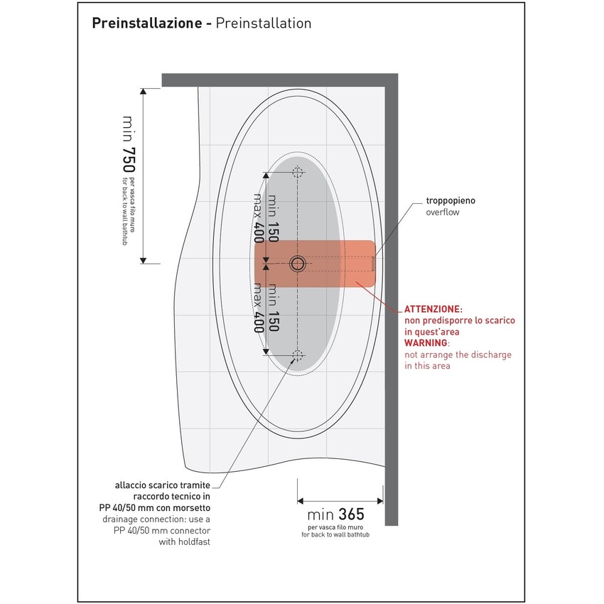 Immagine di Flaminia APP vasca freestanding 150 cm, in pietraluce, colore bianco finitura lucido AP150V