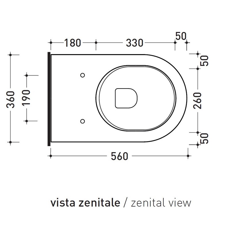 Immagine di Flaminia LINK vaso sospeso, senza sedile, colore bianco finitura lucido 5051/WC