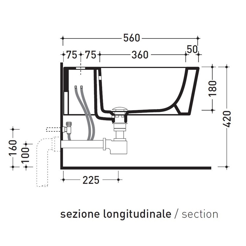 Immagine di Flaminia LINK set sanitari sospesi, vaso con sistema goclean® e coprivaso slim con discesa rallentata, bidet monoforo con troppopieno, interno colore bianco finitura lucido, esterno finitura platino 5051/WCGPLA+5051/BPLA