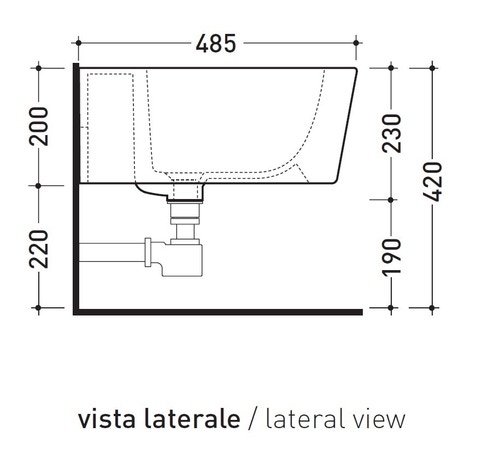 Immagine di Flaminia MINI LINK set sanitari sospesi, vaso con sistema goclean® e coprivaso slim con discesa rallentata, bidet monoforo con troppopieno, colore bianco finitura lucido 5064G+5065+LKCW09