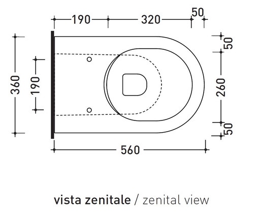 Immagine di Flaminia LINK vaso back to wall con sistema goclean®, scarico S/P, senza sedile, colore bianco finitura lucido LK117G